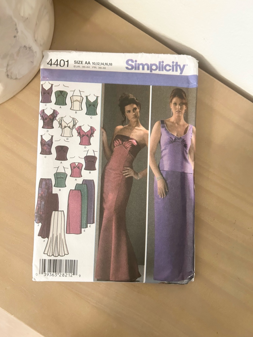 Vintage Simplicity 4401 Misses Evening Tops & Skirts Sewing Pattern AA 10–18